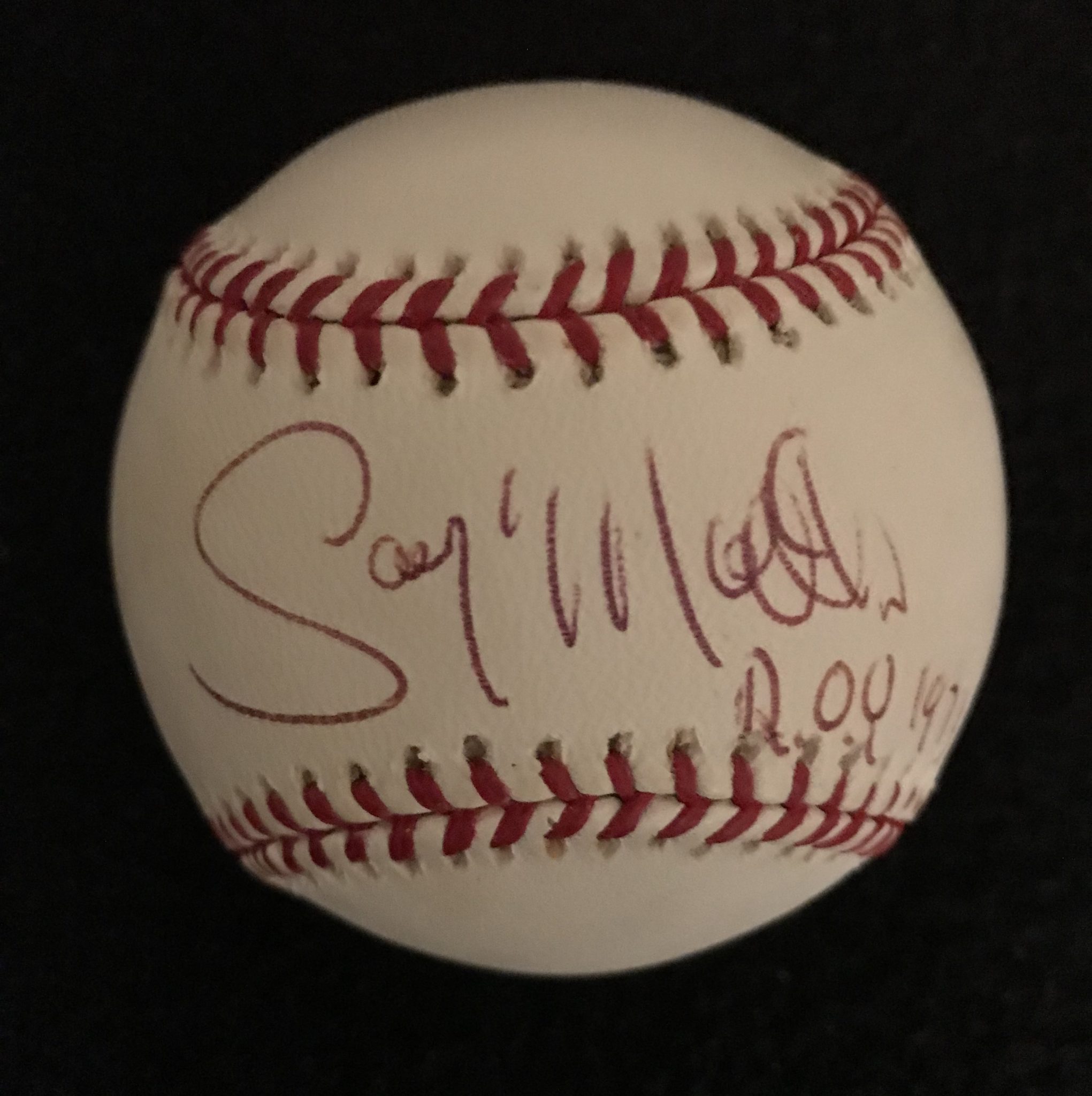 Aaron Rowand Signed Baseball With ’05 WS Champs Insc. Chicagoland