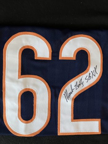 Mark Bortz Signed XL Navy Chicago Jersey w/SBXX Insc, CSAC COA
