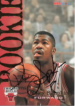 Dickey Simpkins Signed Card