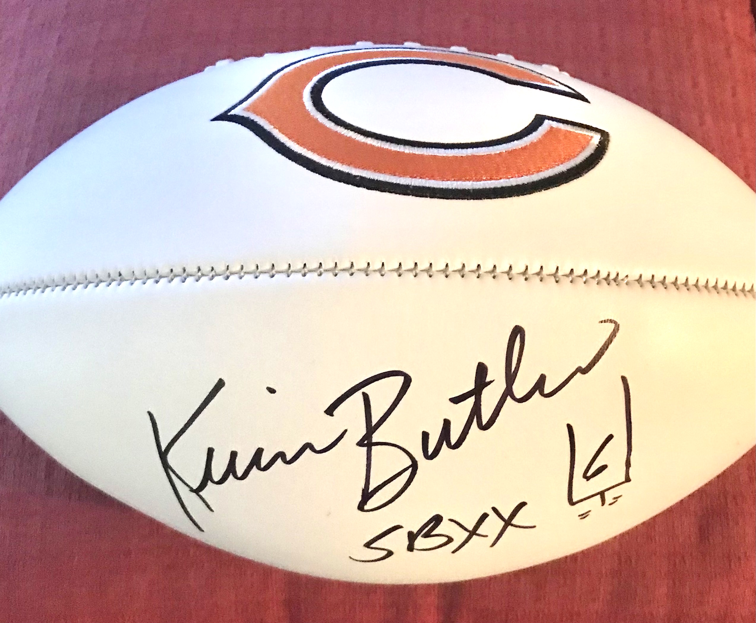 Kevin Butler !985 Super Bowl Champ Chicago Bears signed photo 
