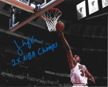 Jason Caffey Signed 8x10