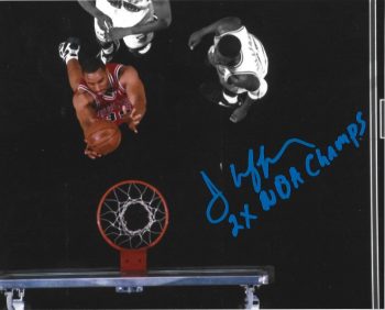 Jason Caffey Signed 8x10