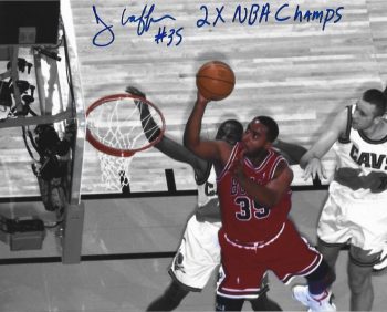 Jason Caffey Signed 8x10