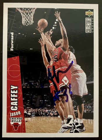Jason Caffey Signed Card