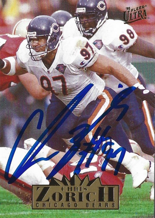 Chris Zorich Card Chicagoland Sports Appearance Connection