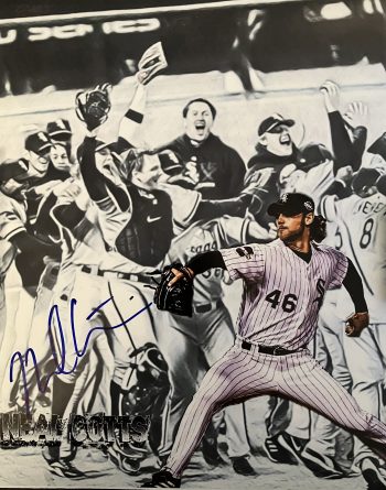 Neal Cotts Signed 8x10