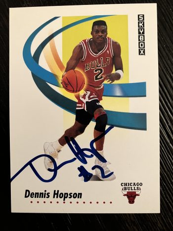 Dennis Hopson Signed Card