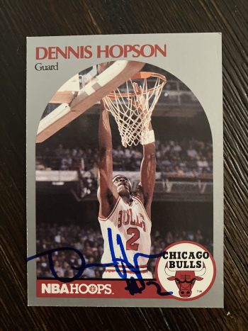 Dennis Hopson Signed Card