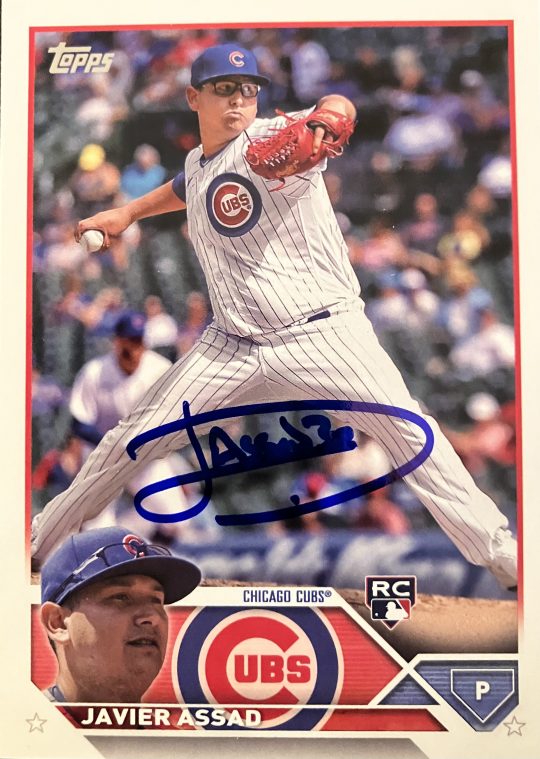 Javier Assad Signed Card - Chicagoland Sports Appearance Connection