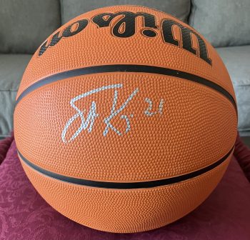 Stacey King Signed Basketball & CSAC COA