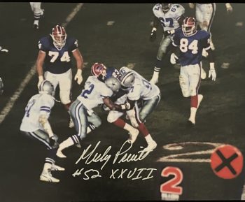 Mickey Pruitt Signed Cowboys 8x10 With XXVII Inscr.