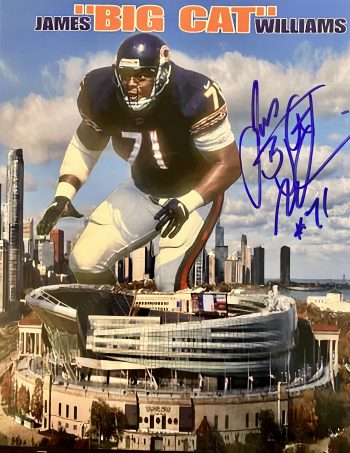 James "Big Cat" Williams Signed 8x10
