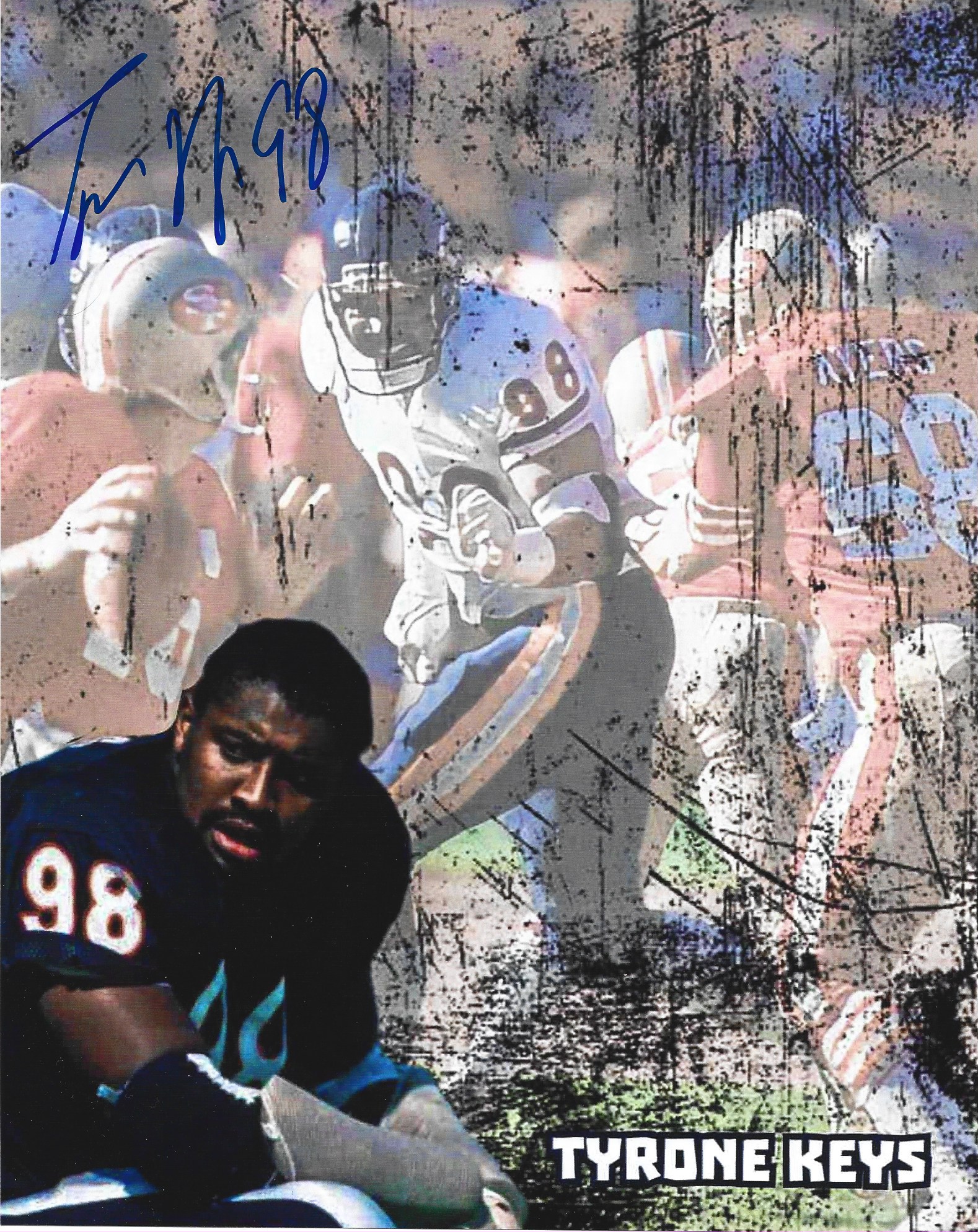 Tyrone Keys (1985) Signed 8x10