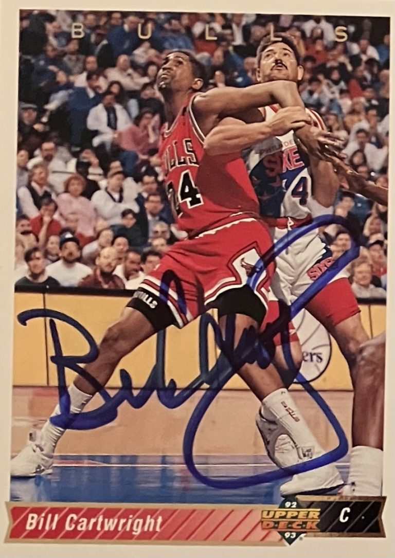 Bill Cartwright Signed Bulls Card Chicagoland Sports Appearance