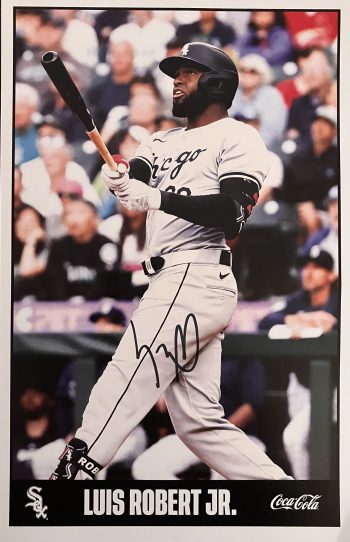 Luis Robert Jr.  Signed 8-1/2 x 5-1/2 Promo Card