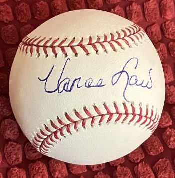 Vance Law Signed MLB Baseball