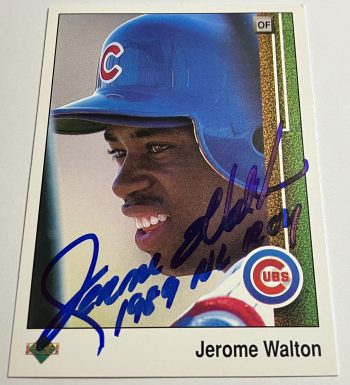 Jerome Walton Signed Card