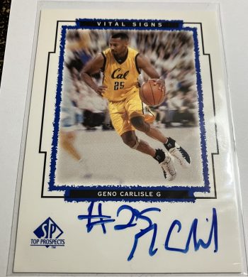 Geno Carlisle Signed Card