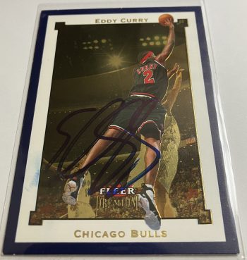 Eddy Curry Signed Card (slight smudge)
