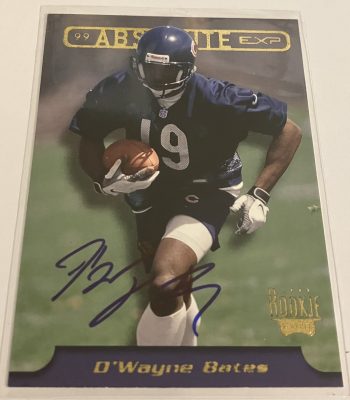 Dwayne Bates Signed Card