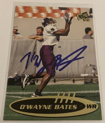 Dwayne Bates Signed Card