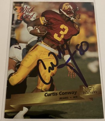 Curtis Conway Signed Card