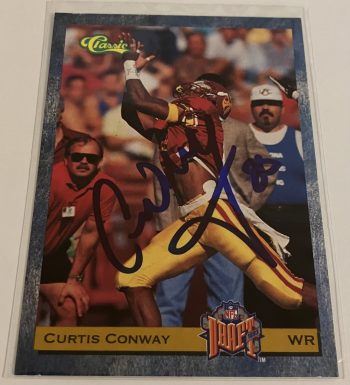 Curtis Conway Signed Card
