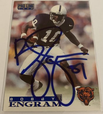 Bobby Engram Signed Card