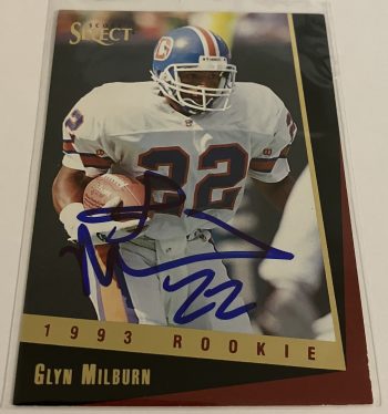 Glyn Milburn Signed Card