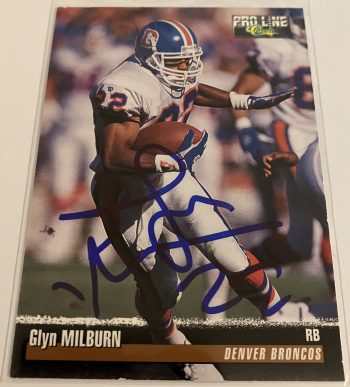 Glyn Milburn Signed Card