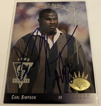Carl Simpson Signed Card