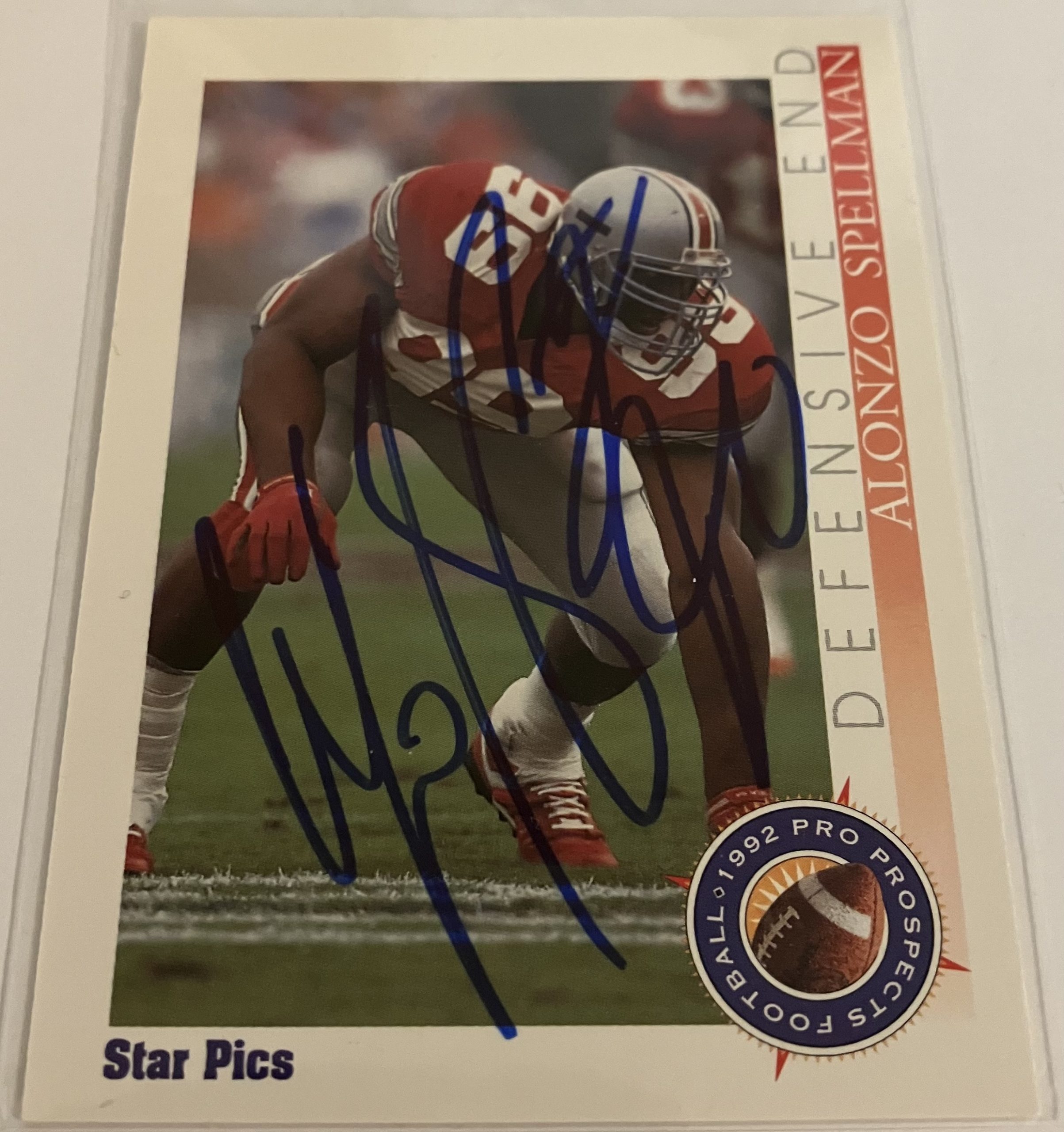 Alonzo Spellman Signed Card