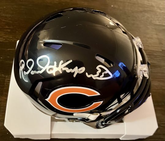 Roland Harper Signed Bears Mini Helmet