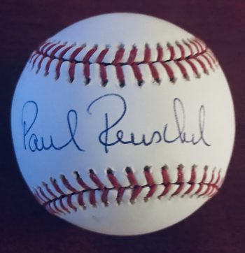 Paul Reuschell Signed MLB Baseball