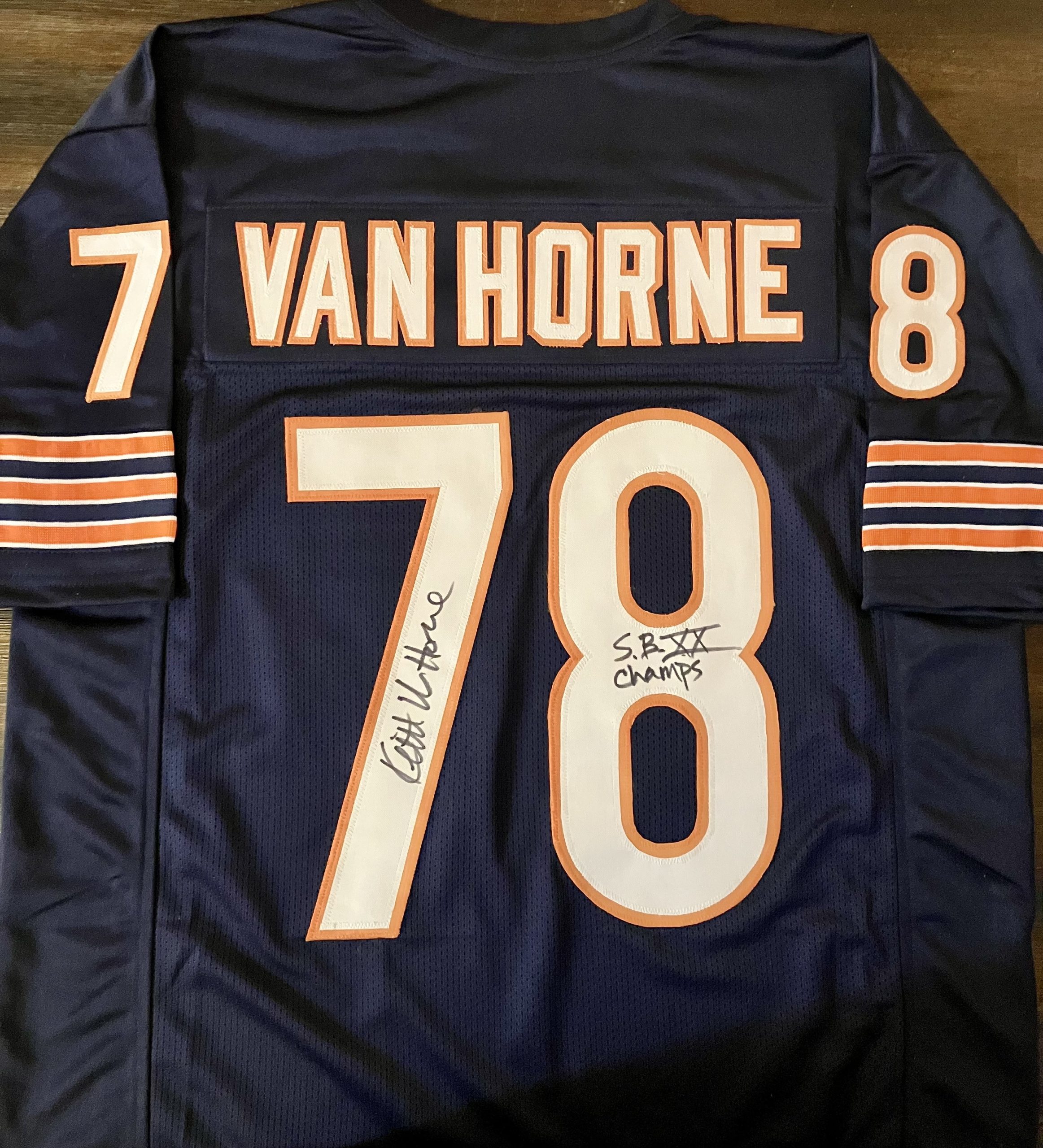 Keith Van Horne Signed Custom Jersey w/SBXX Inscr. & CSAC COA