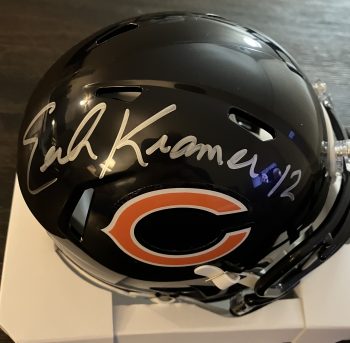 Erik Kramer Signed Bears Mini Helmet & CSAC COA