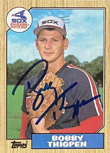 Bobby Thigpen Signed Card