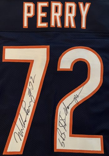 William Perrry Signed Custom Navy Chicago Jersey w/SBXX Champs Inscr. & CSAC COA