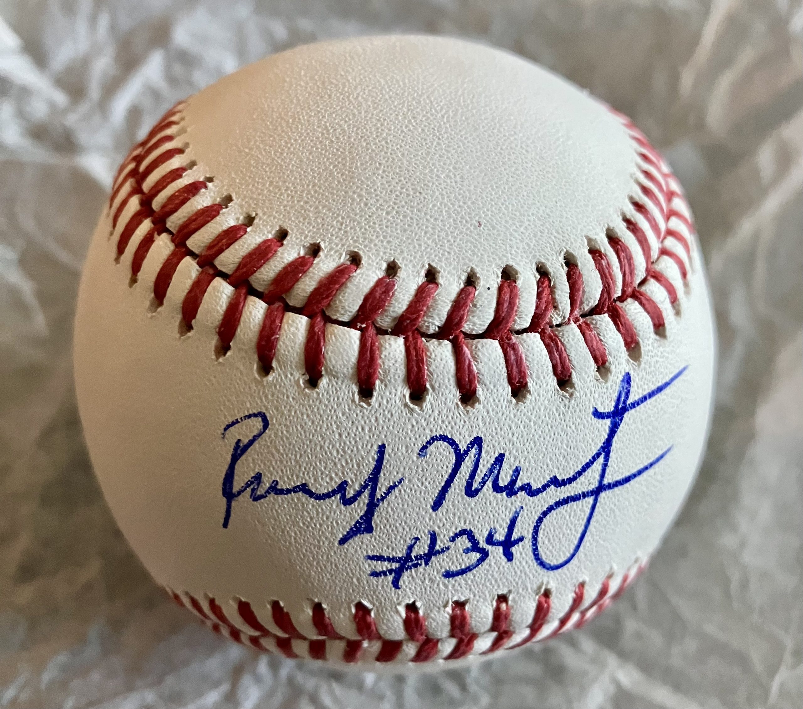 Randy Martz Signed MLB Ball