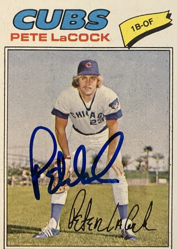 Pete LaCock Signed Card