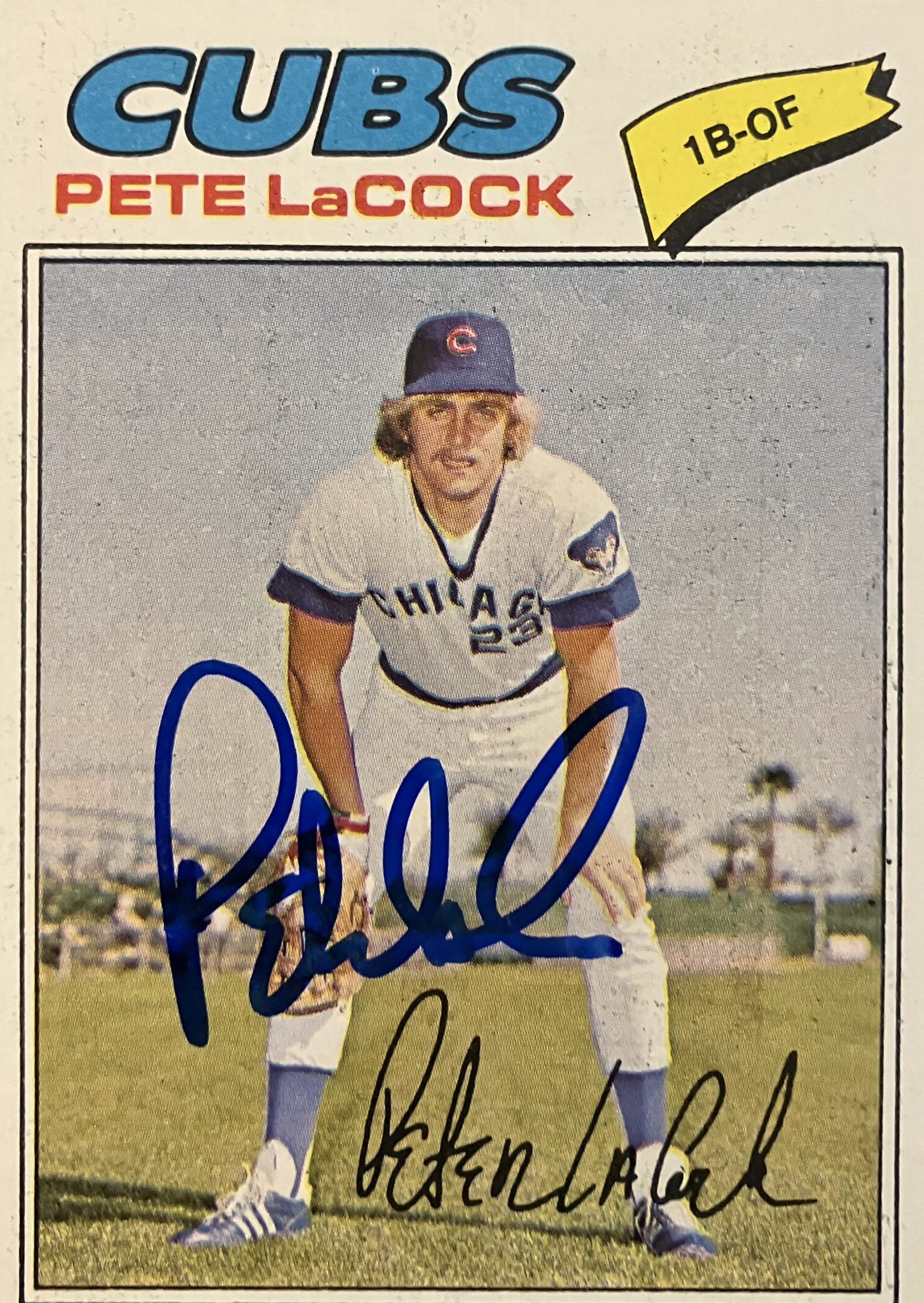Pete LaCock Signed Card