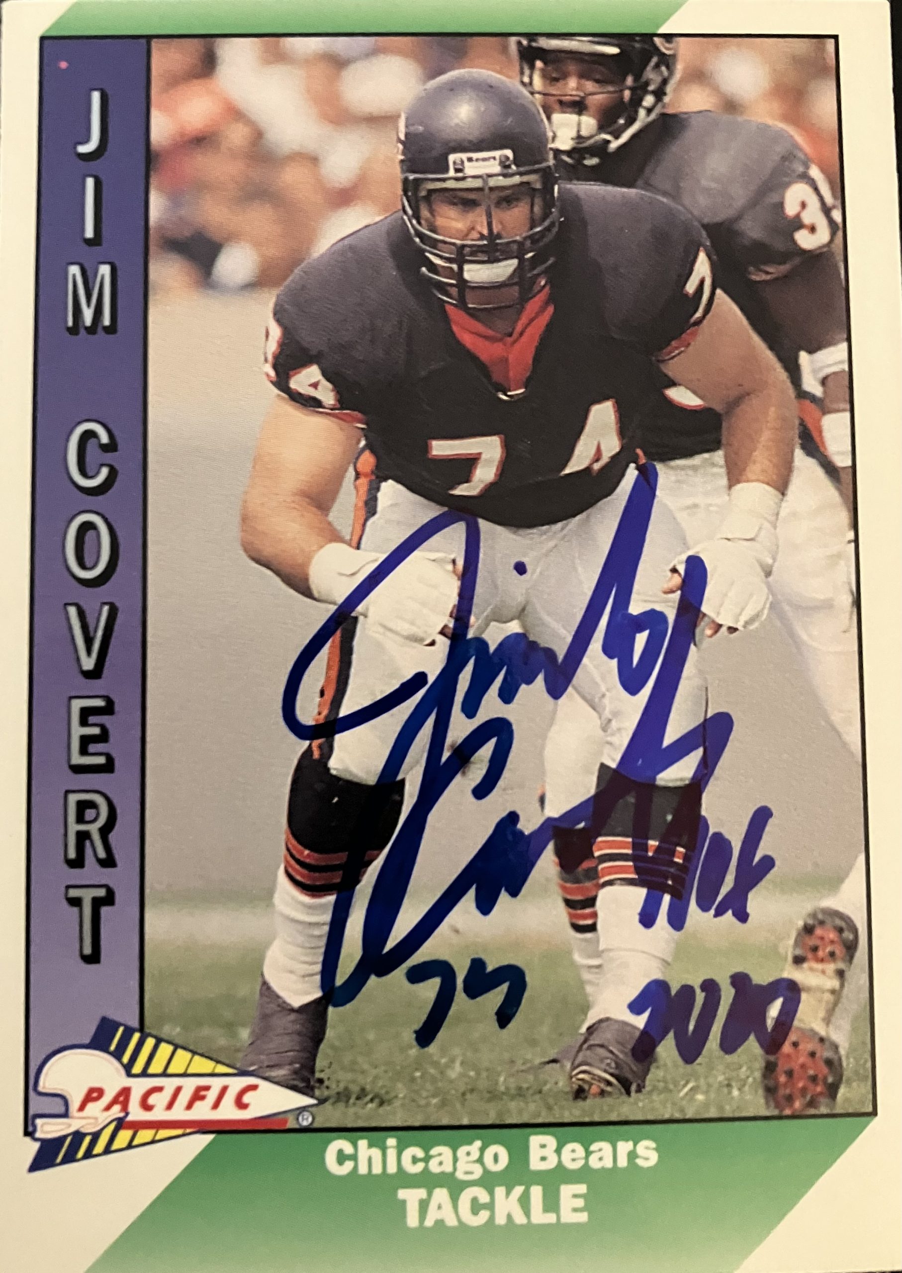 Jim Covert Card w/ HOF Insc.