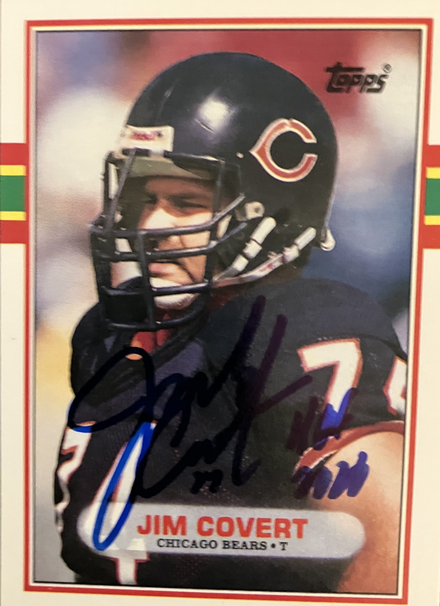 Jim Covert Card w/ HOF Insc.