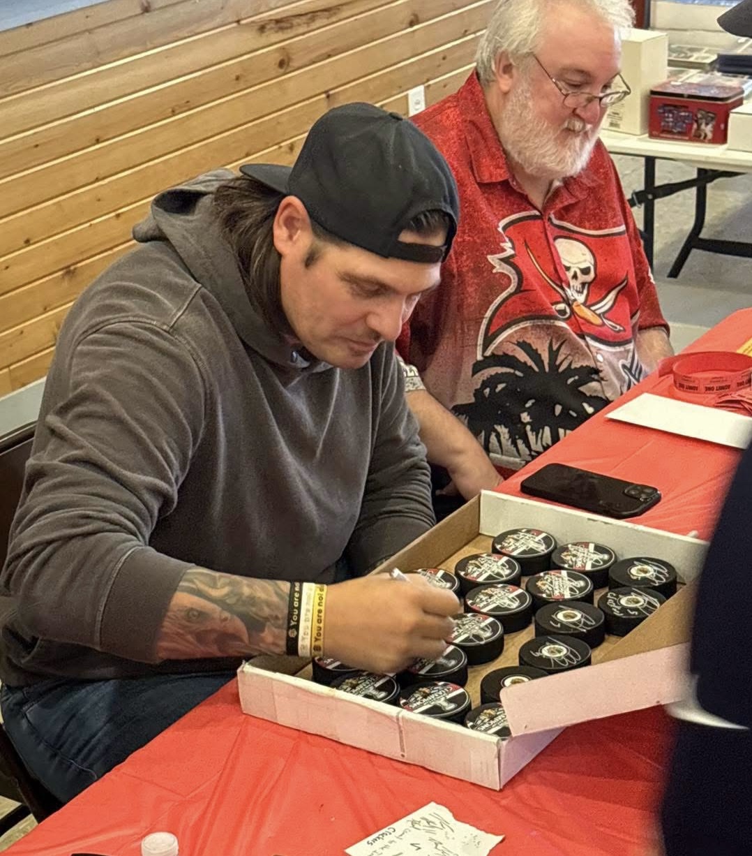 Brent Sopel at Coal City Card Show